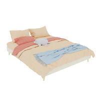 POSTELOVÝ rám 160/200 cm béžový z látky a kovu s nastavitelnou opěrkou - béžová, textil (160/200cm) - OKWISH
