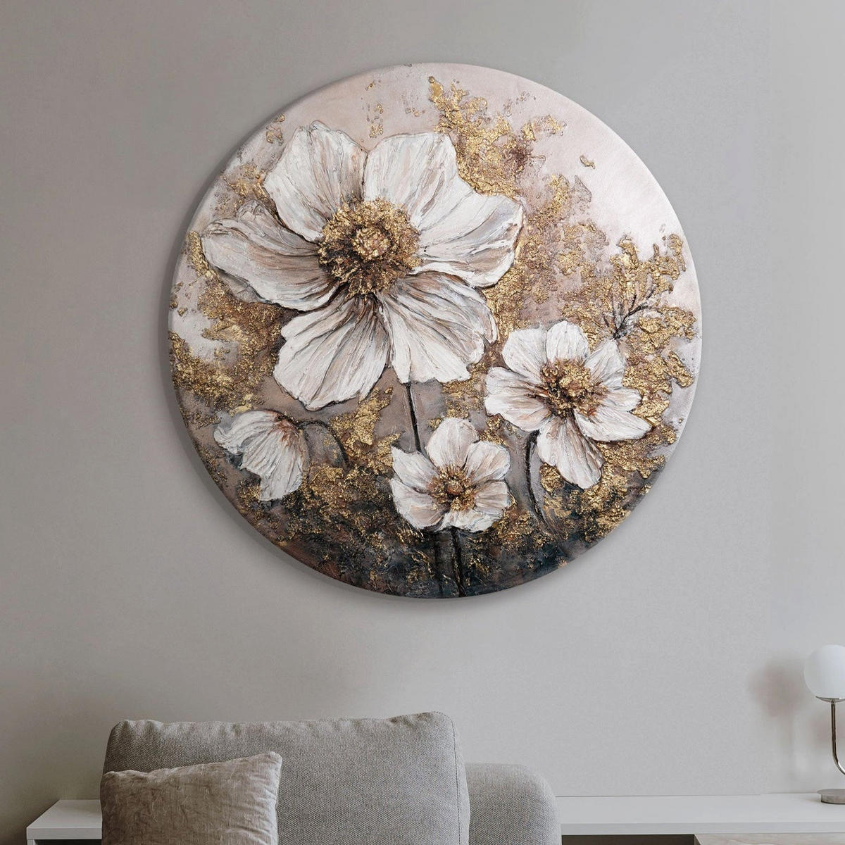 GEMÄLDE Das Glühen der Knospen auf Keilrahmen 60 cm - Multicolor, Holz (60/60cm) - YS-art gallery