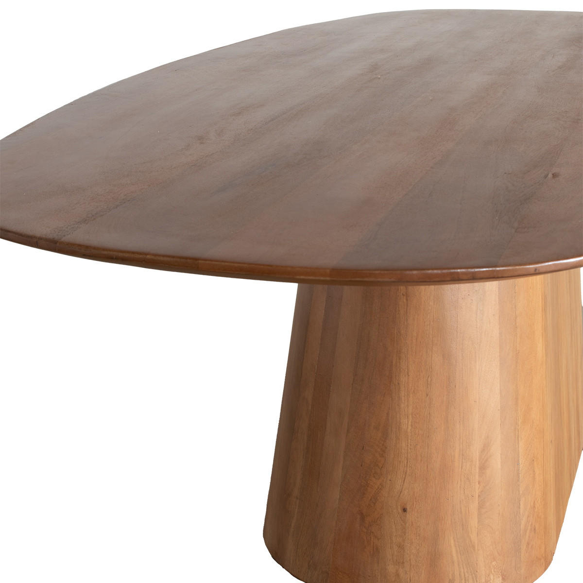 ESSTISCH Dänisch Oval Braun Holz - 160x100x76cm - Stijn - Braun, Holz (160/100/76cm) - Giga Meubel