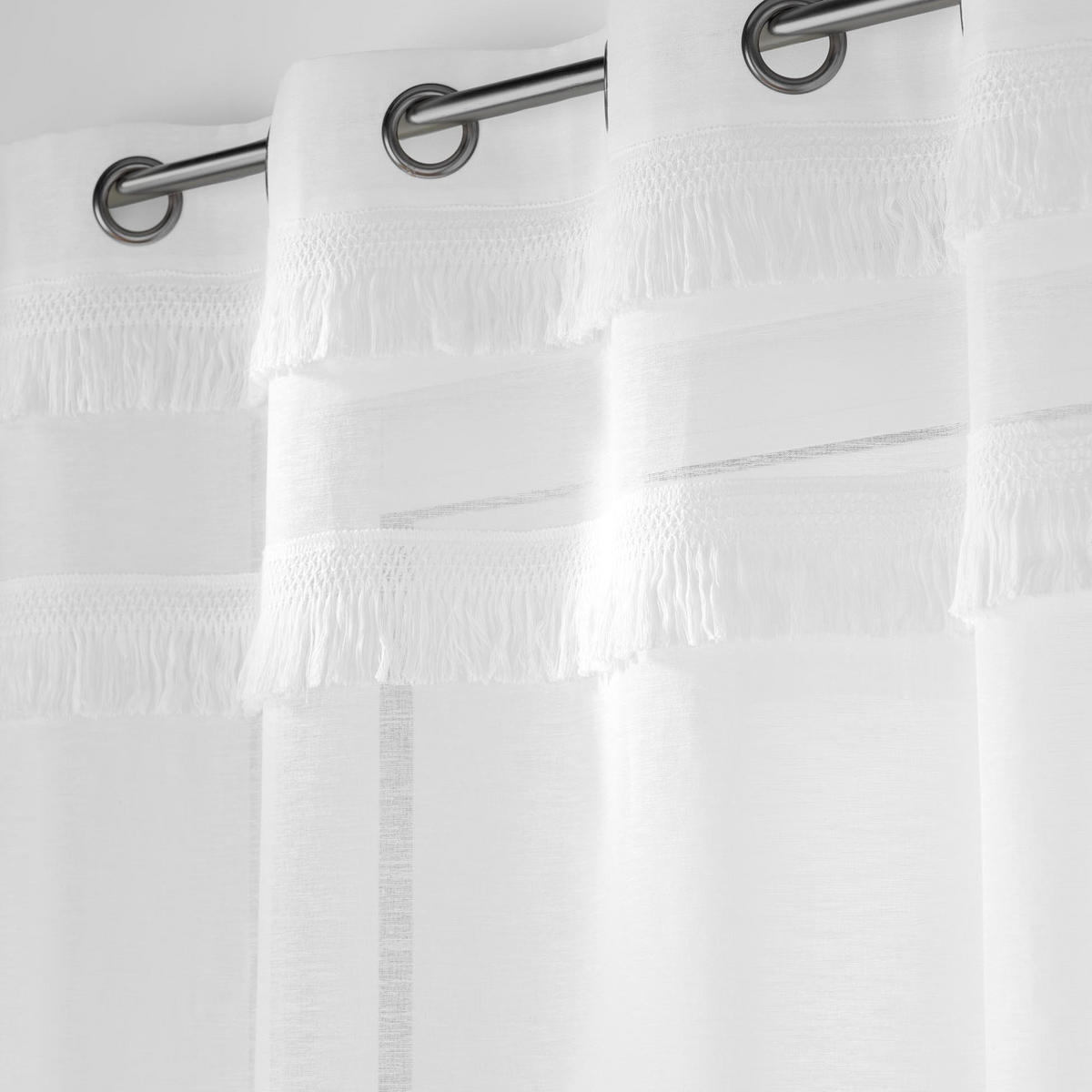FENSTERGARDINE Frangina 140/240 cm - Weiß, Textil (240/140cm) - Douceur d´intérieur