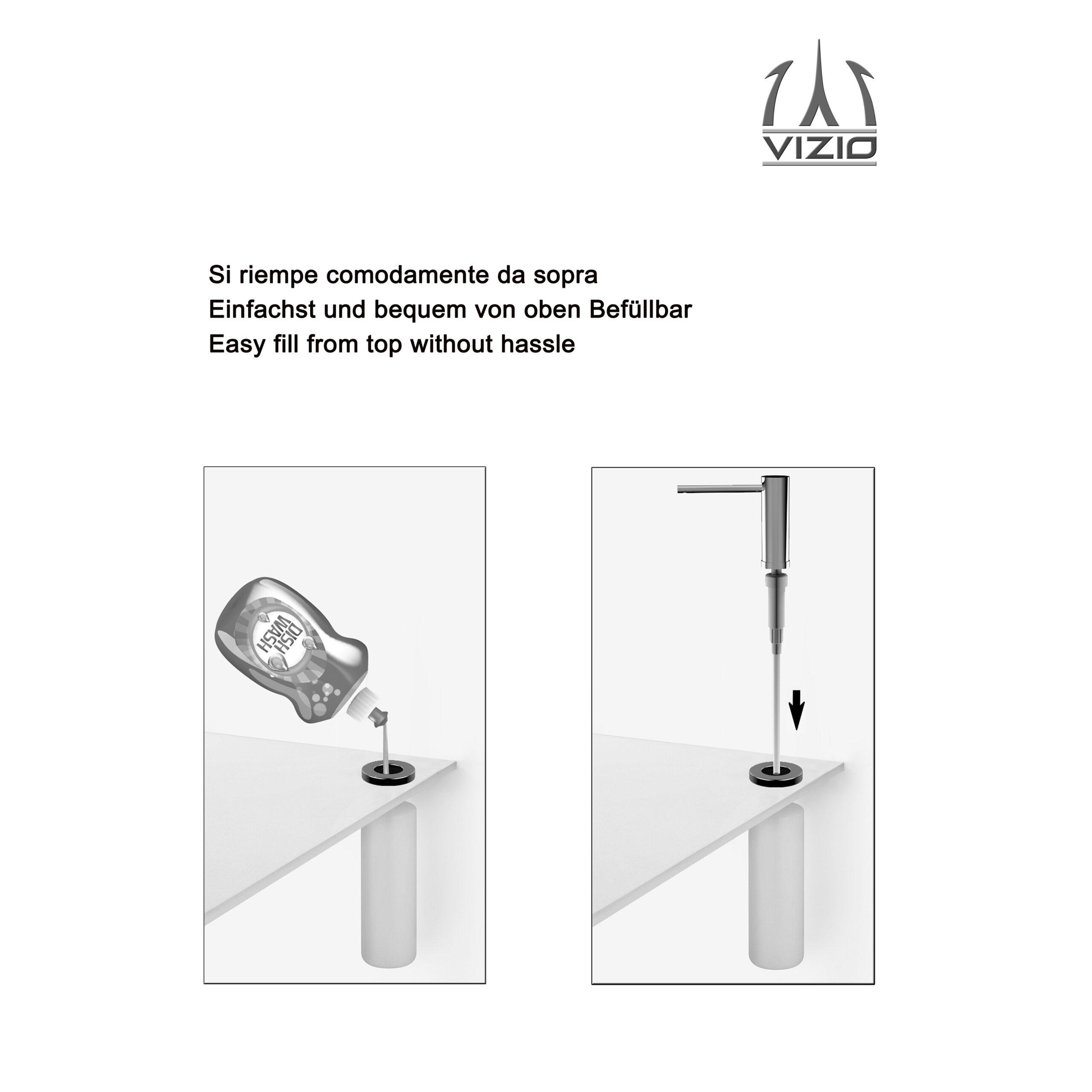 Thumbnail - Vizio Seifenspender, Edelstahl, Metall, 79x33.5x79 cm, Badaccessoires, Waschplatzzubehör, Seifenspender