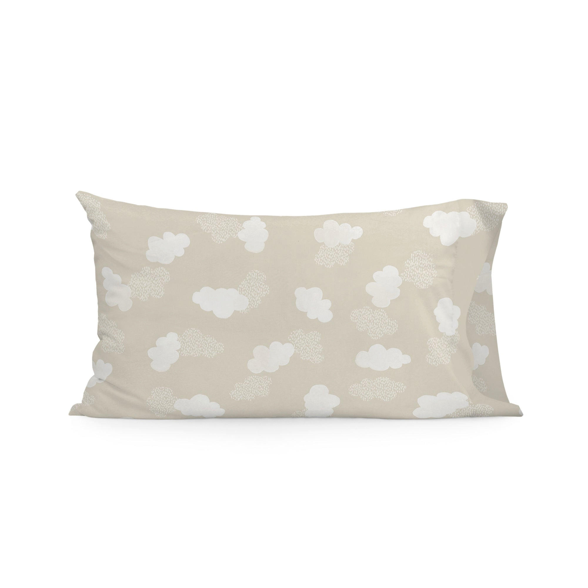 KISSENBEZUG clouds 50x75 cm beige - Beige, Textil (50/75cm) - Happy Friday