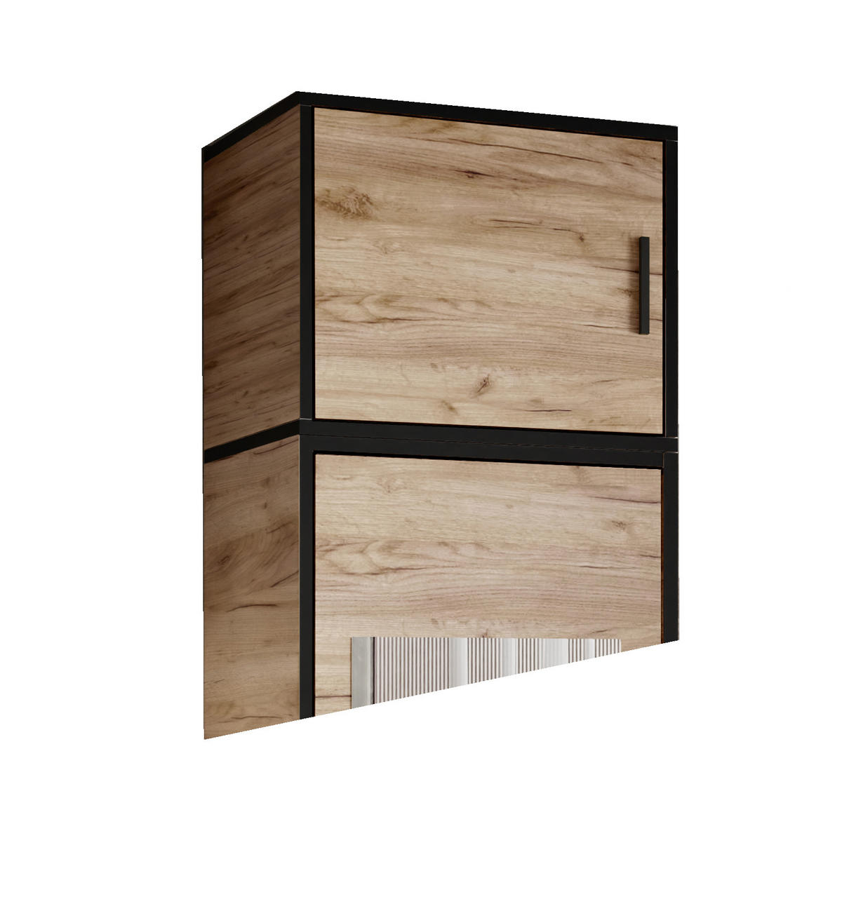 ŠATNÍ SKŘÍŇ ROJ s nástavbou 1D Dub Craft - medově dubová, kompozitní dřevo (54/247/39cm) - Kier Furniture
