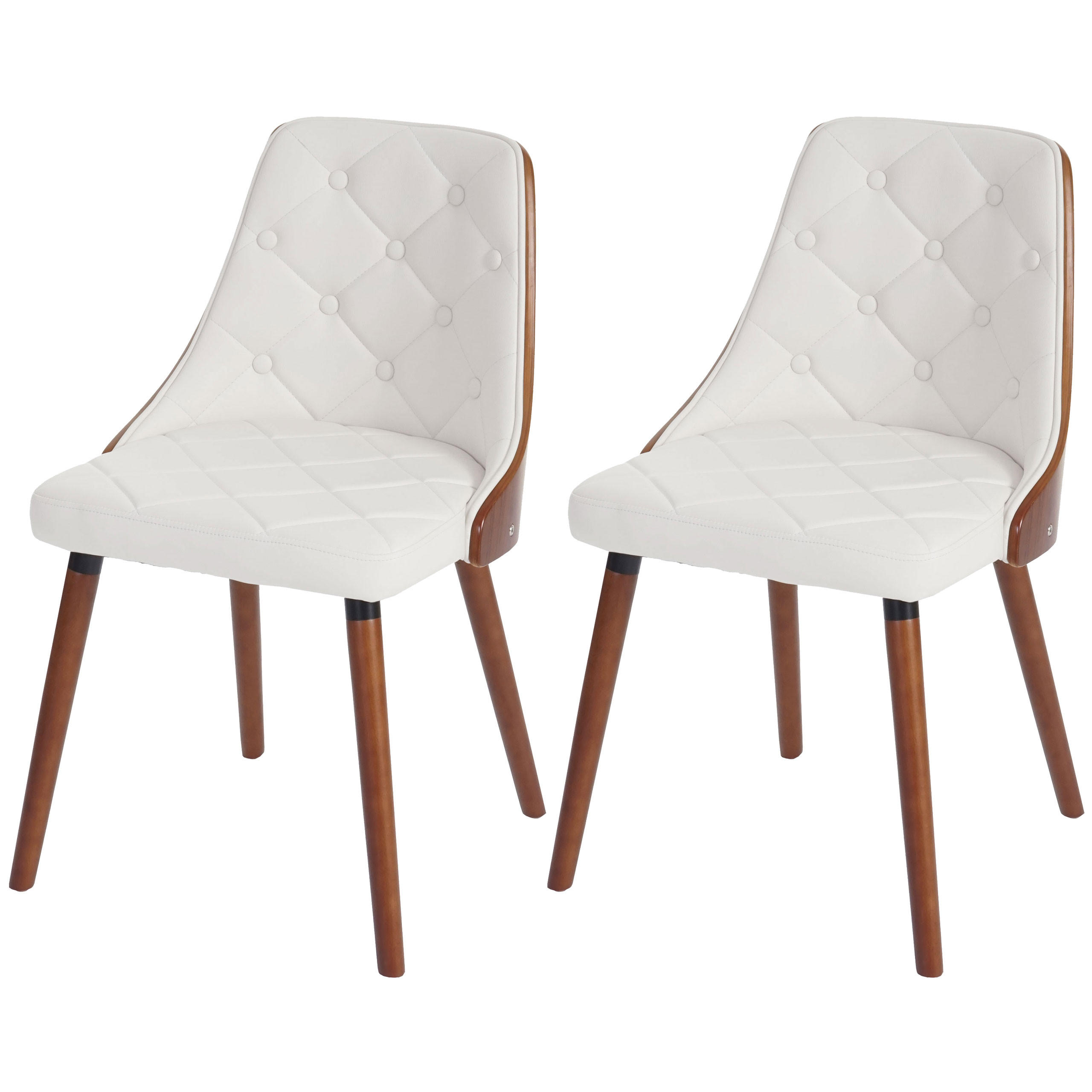 ESSZIMMERSTUHL Weiß 2er-Set - Weiß, Textil (50/82/53cm) - MCW