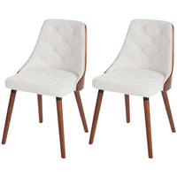 ESSZIMMERSTUHL Weiß 2er-Set - Weiß, Textil (50/82/53cm) - MCW