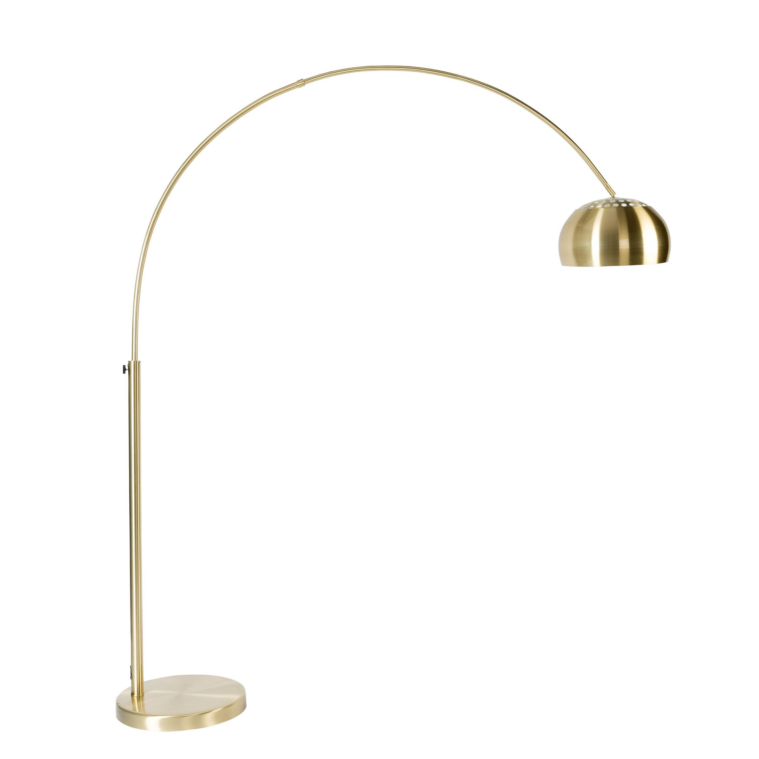 STEHLAMPE Metal Bow Gold - Goldfarben, Metall (158/39/190cm) - Zuiver