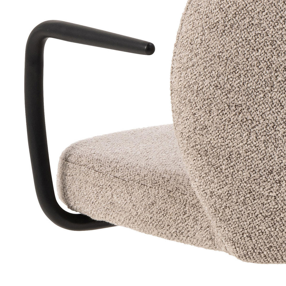 BÜROSTUHL, Patricia, Beige, Stoff, 59 x 50 x 94 cm - Beige, Textil/Metall (59/94/50cm) - ebuy24