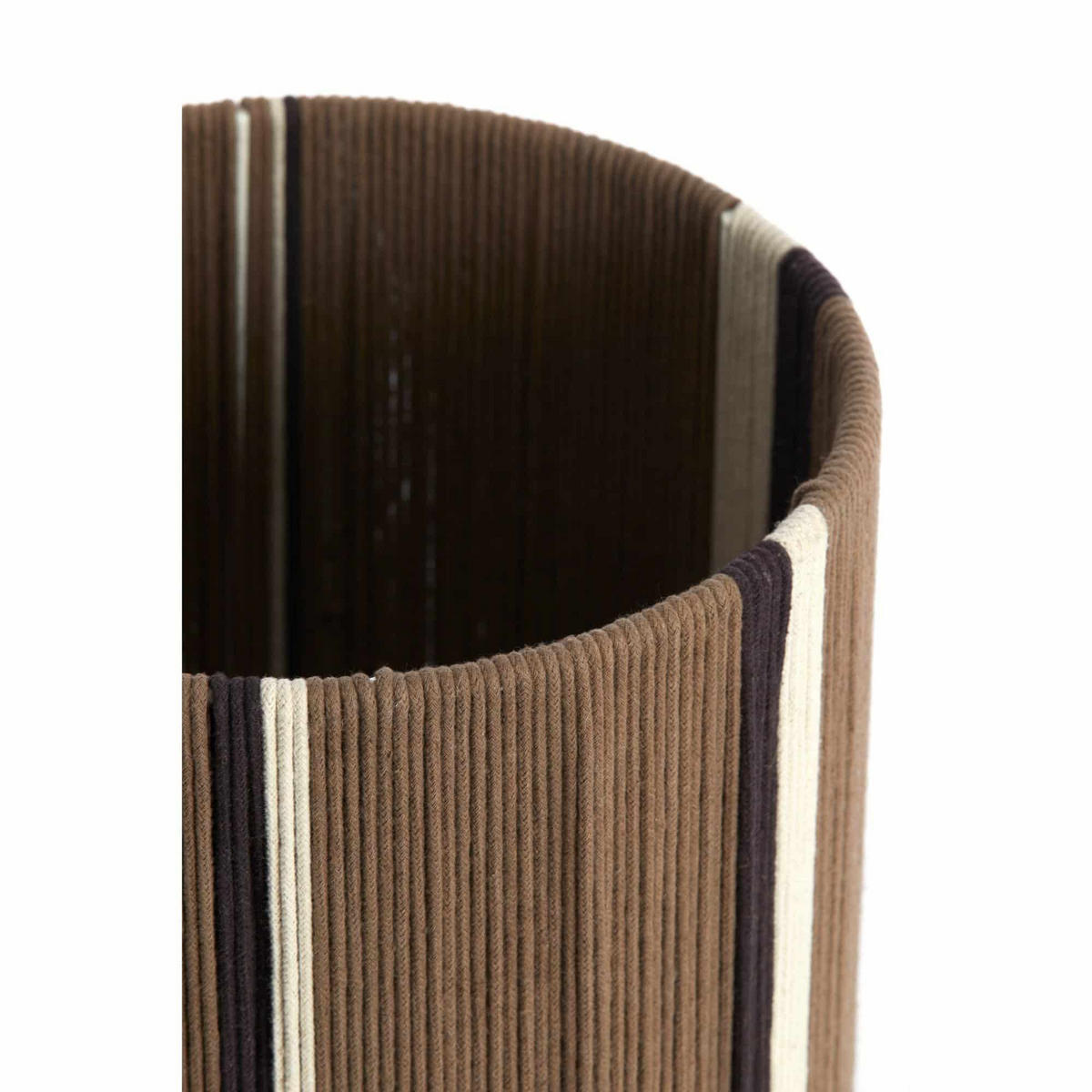 LAMPENSCHIRM Medan Braun 25/25/36 cm - Braun, Textil (25/25/36cm) - Light & Living