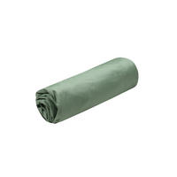 SPANNBETTLAKEN Baumwolle Elysse - Grün, Naturmaterialien (200/160cm)
