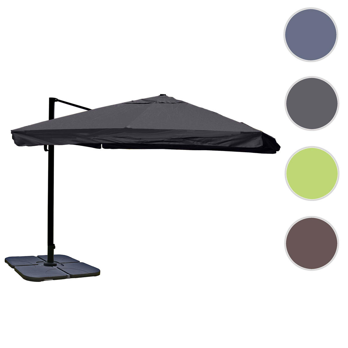 AMPELSCHIRM I Anthrazit 300/300 cm - Anthrazit, Textil (360/300cm) - MCW