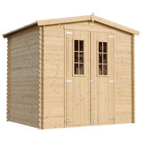 GARTENHAUS aus Holz - B236xL226xH218 cm/ 4.33 m2 - M369C - Beige, Holz (220/218/226cm) - Timbela