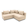 GARTENLOUNGE-SET 2 Bozhana mit Outdoorbezug in beige - Beige, Kunststoff - 58aufmkessel
