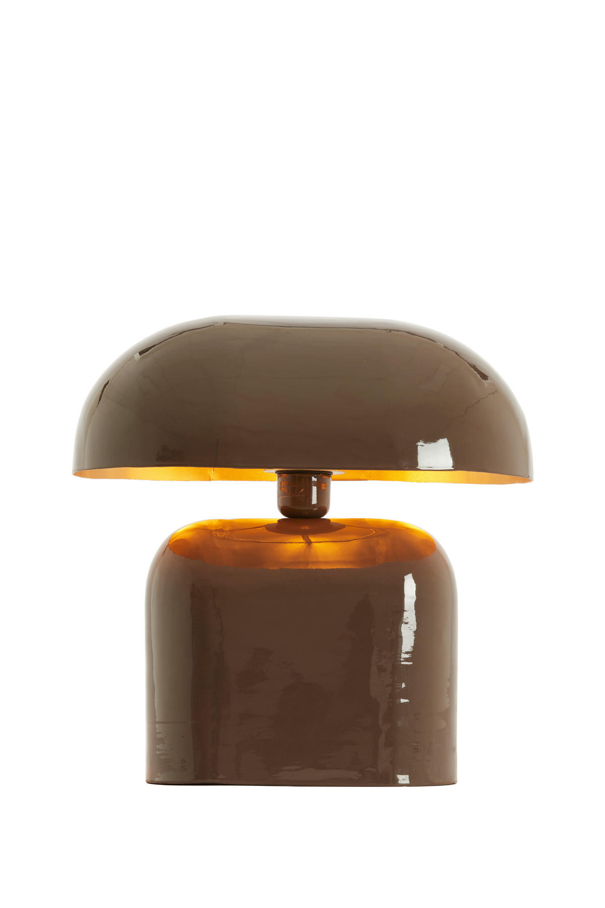 TISCHLAMPE Todd Braun 37/26/37 cm - Dunkelbraun, Metall (37/26/37cm) - Light & Living