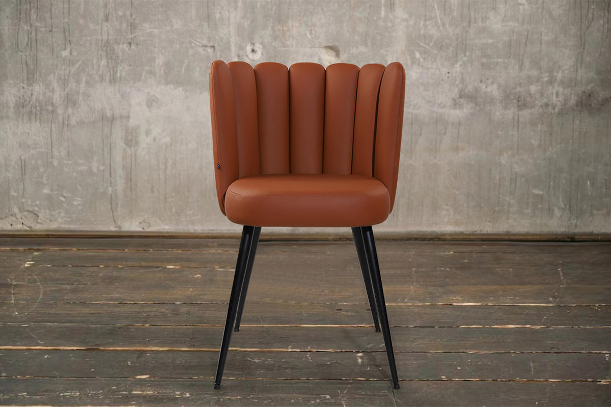ESSZIMMERSTUHL JADA Braun Kunstleder - Dunkelbraun/Braun, Textil (59/79/55cm) - KAWOLA