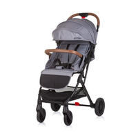 BUGGY Fantasy klappbar grau 5-Punkt-Gurt Fußabdeckung Hinterradbremse - Grau, Metall (80/89/110cm) - Chipolino