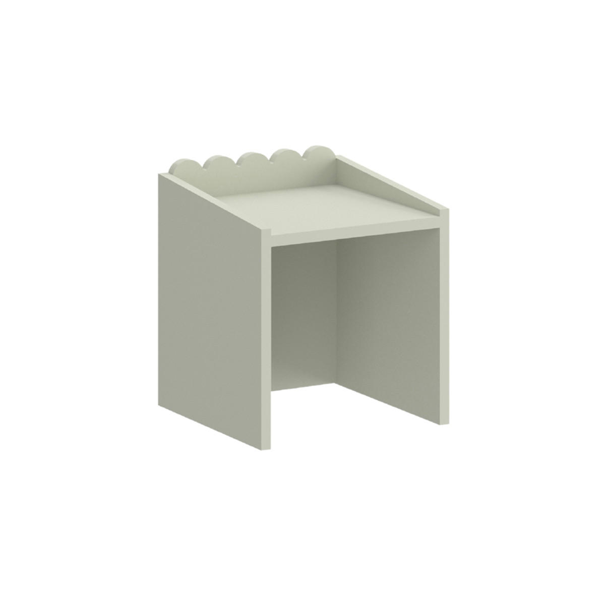 PSACÍ STŮL Book Nook Šalvějově zelená - zelená barva, kompozitní dřevo (31/35.5/31cm) - Petits-meubles