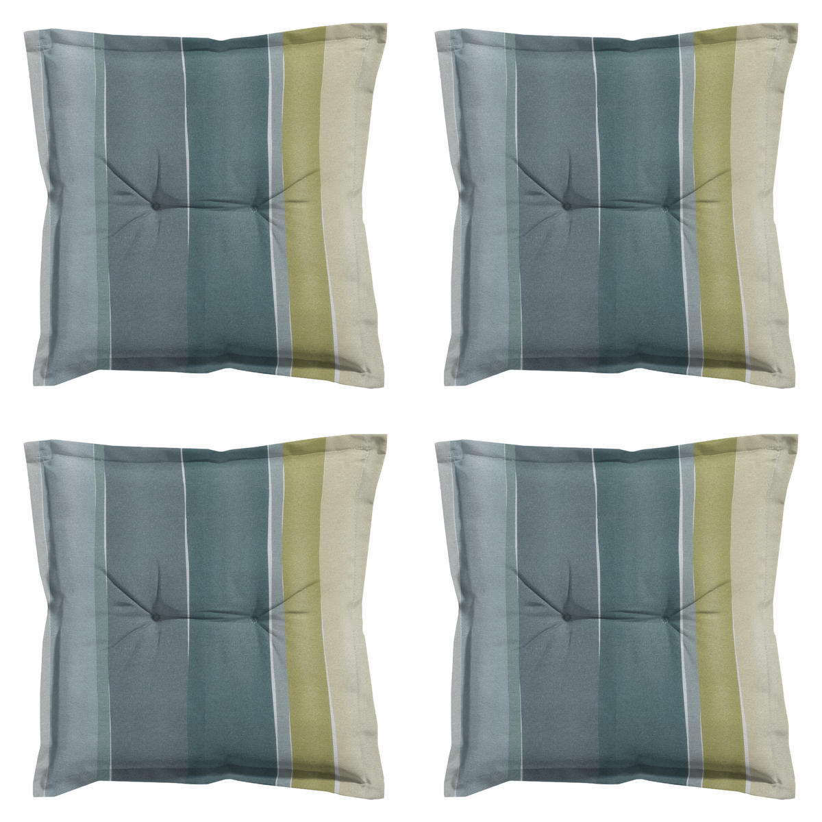 SITZKISSEN Nox - Mehrfarbig - 50/50/7 cm - 4er-Set - Multicolor, Textil (50/7/50cm) - Madison