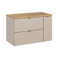 WASCHTISCHUNTERSCHRANK 80.6cm Azel Kaschmir - Beige, Holzwerkstoff (80.6/52/46cm)