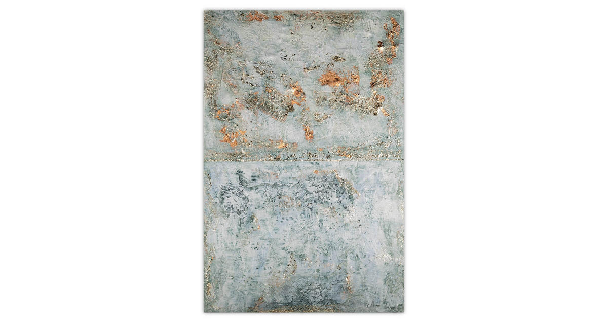 ACRYLBILD HANDGEMALT 80/120 cm - Grau, Holz/Textil (3.04/120cm) - KUNSTLOFT