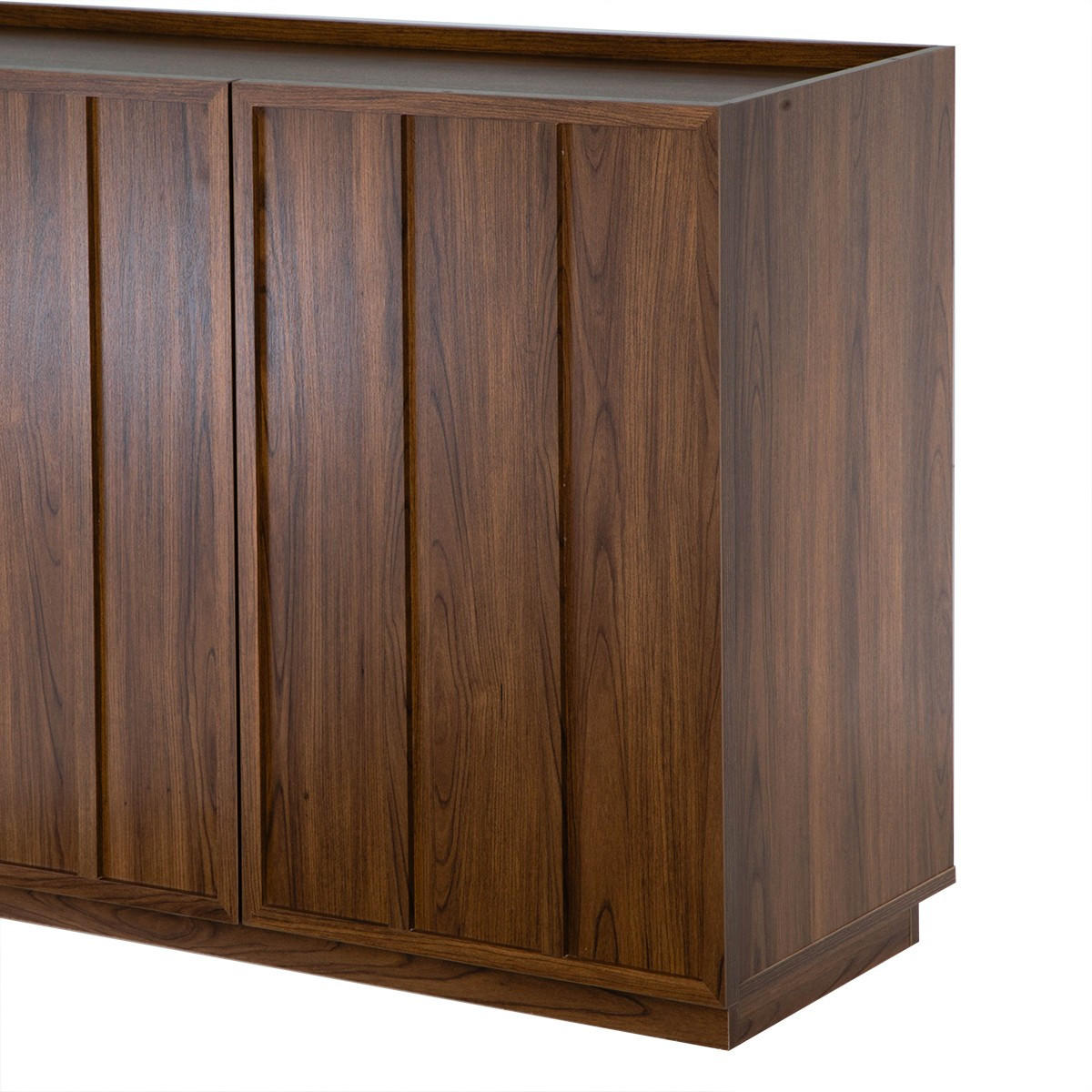 SIDEBOARD mit 3 Türen in Nussbaumoptik 40/79/140 cm - Nussbaumfarben, Holzwerkstoff (140/79/40cm) - Calicosy