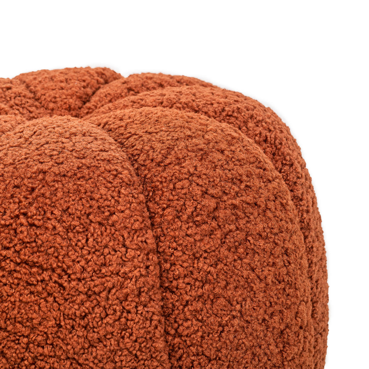 POUF Wolle Terrakotta - Rot, Textil (50/38/50cm) - Nordlys