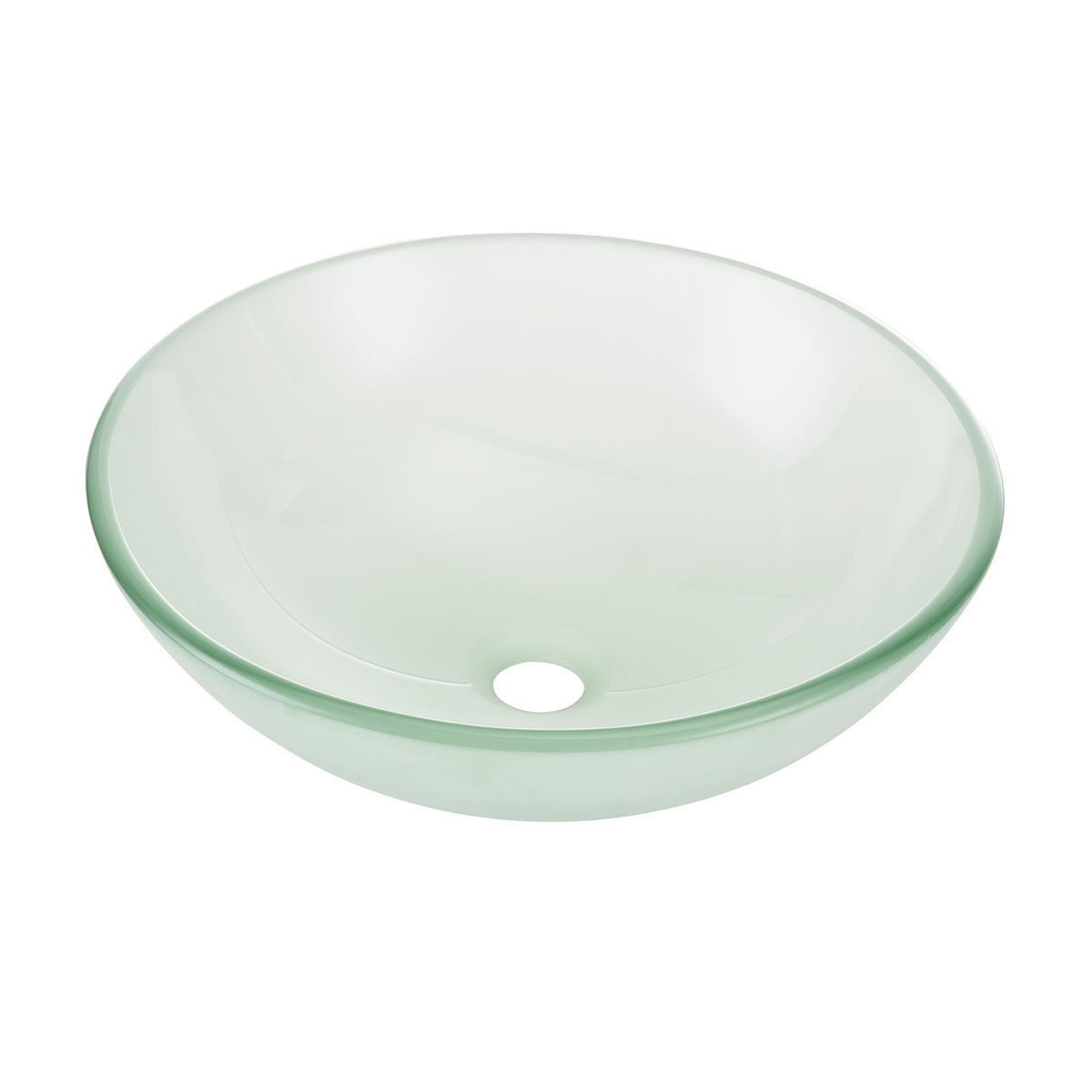 WASCHBECKEN Jarvis - Hellgrün, Glas (42/14/42cm) - [neu.haus]