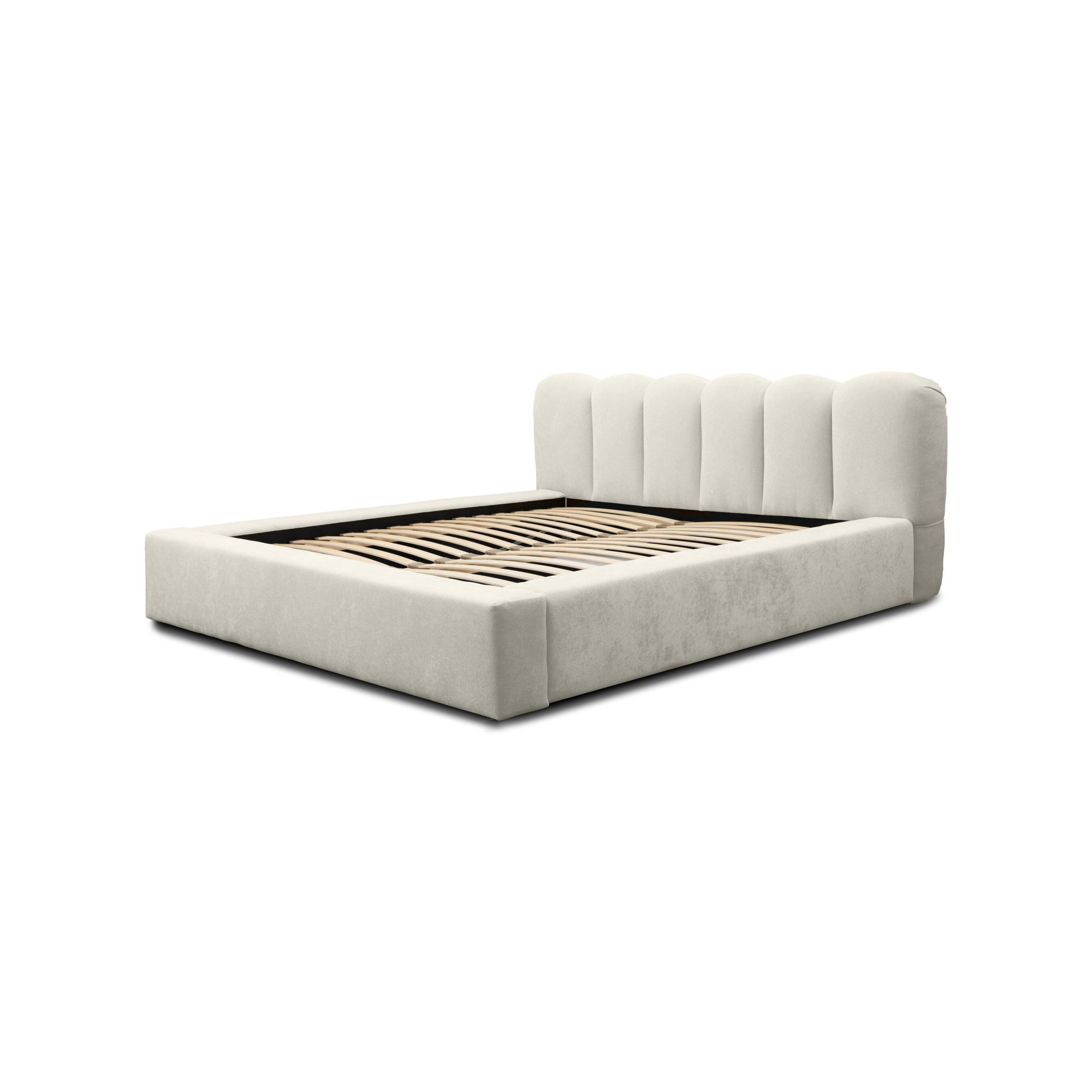 POLSTERBETT schenilen Struktur Ranera 160x200 cm, Creme - Creme, Textil (160/200cm) - Fedve
