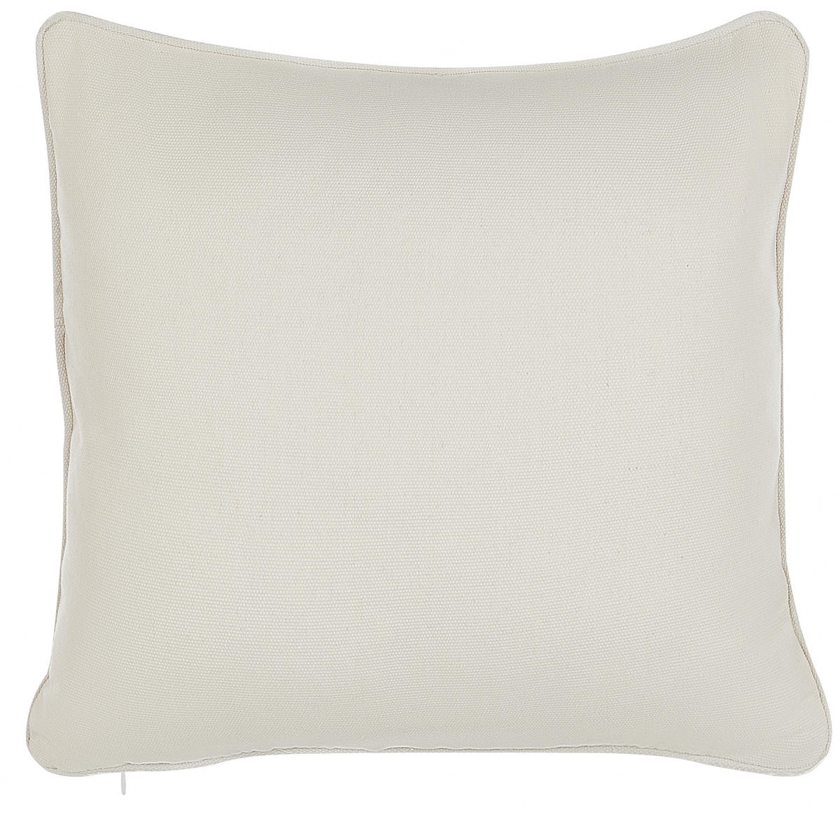 DEKOKISSEN 2er-Set Weiß 45/45 cm Heliotrope - Weiß, Textil (45/45cm) - Beliani