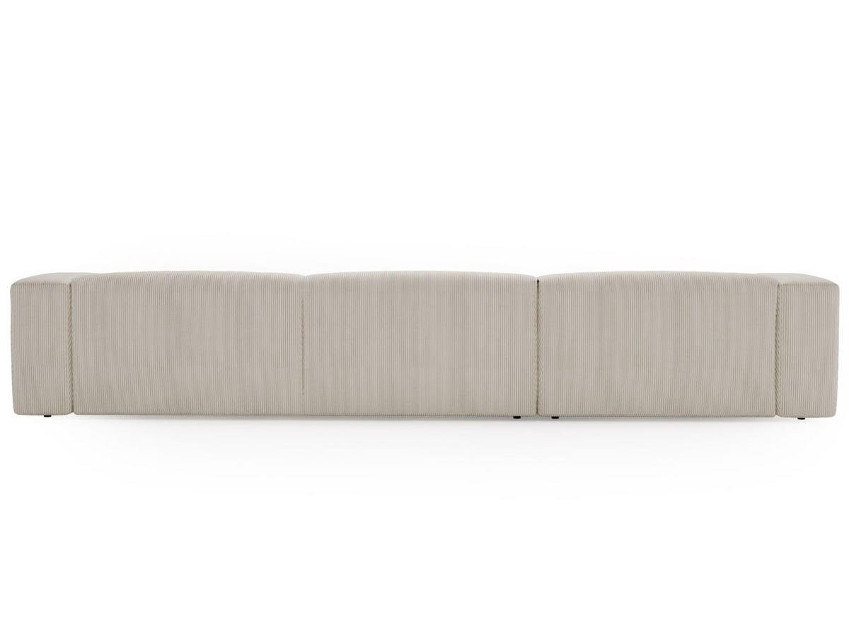 WOHNLANDSCHAFT U Landi Creme - Beige/Schwarz, Kunststoff/Textil (340/85/180cm) - Graingold