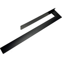 HANDTUCHHALTER ohne Bohren Edelstahl Schwarz Matt 38,5 cm - Schwarz, Metall (4/38.7/9.3cm)