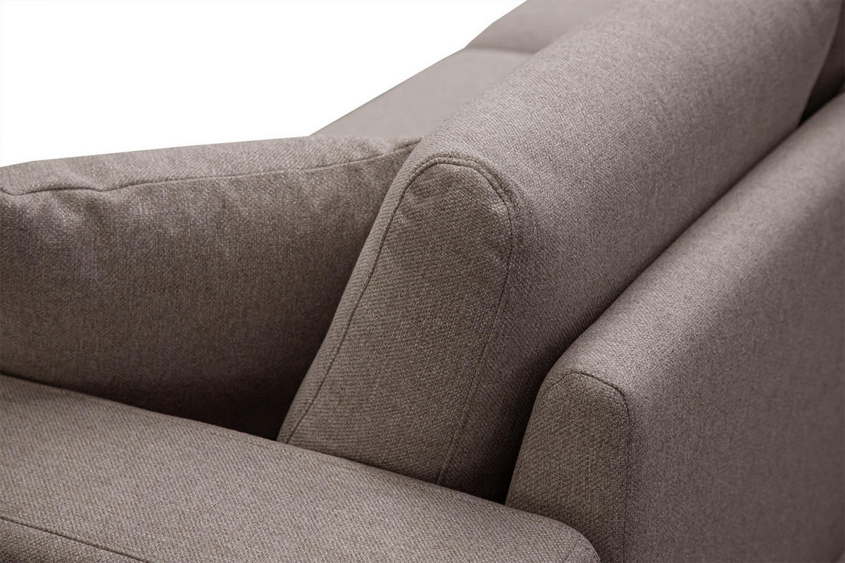 SOFA MEDIOLANE 2,5-Sitzer, taupe - Taupe, Holzwerkstoff/Textil (203/87/96cm) - Courtois Laville
