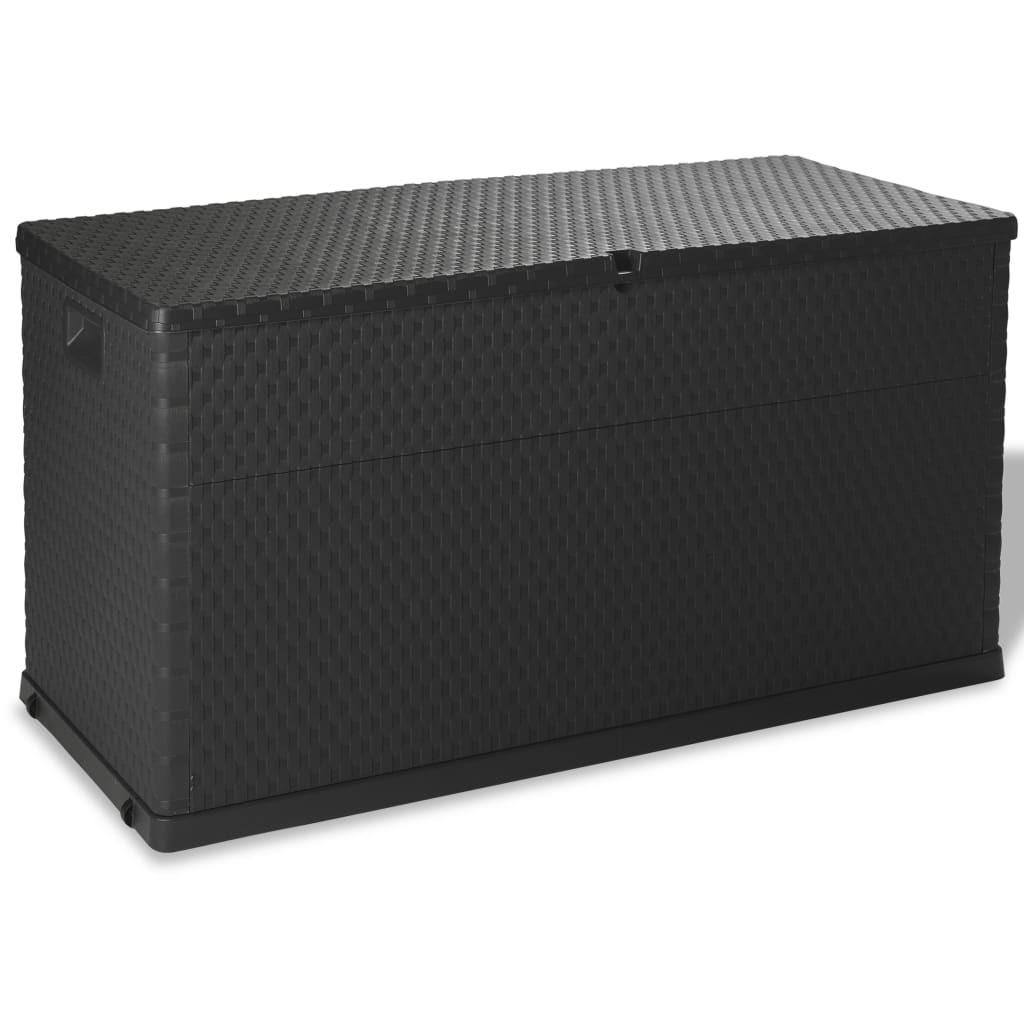 furnicato Garten-Aufbewahrungsbox Anthrazit 56x63x120 cm