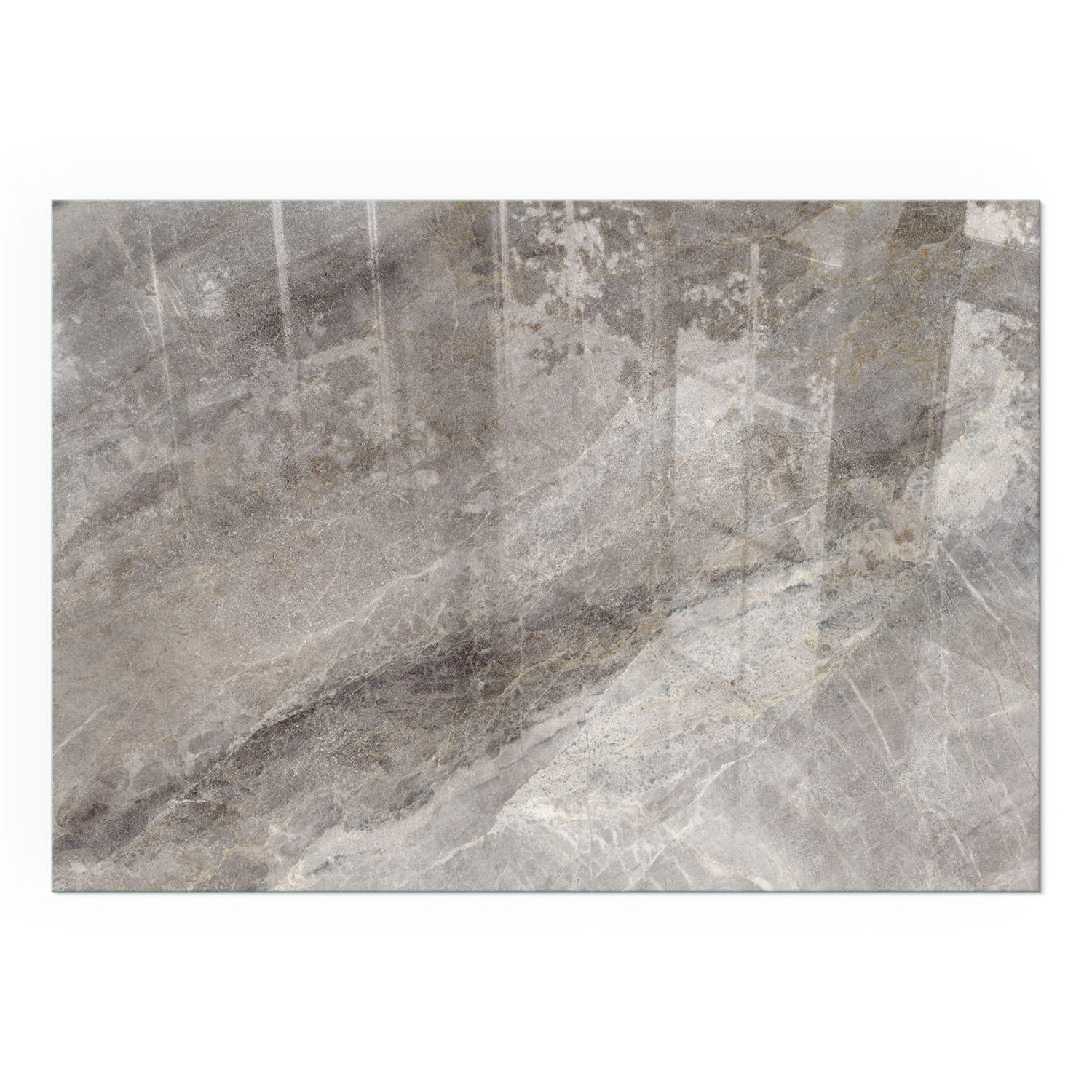 GLASPLATTE für Kamin 100x70 cm - Grau, Glas (100/70/0.4cm) - TULUP