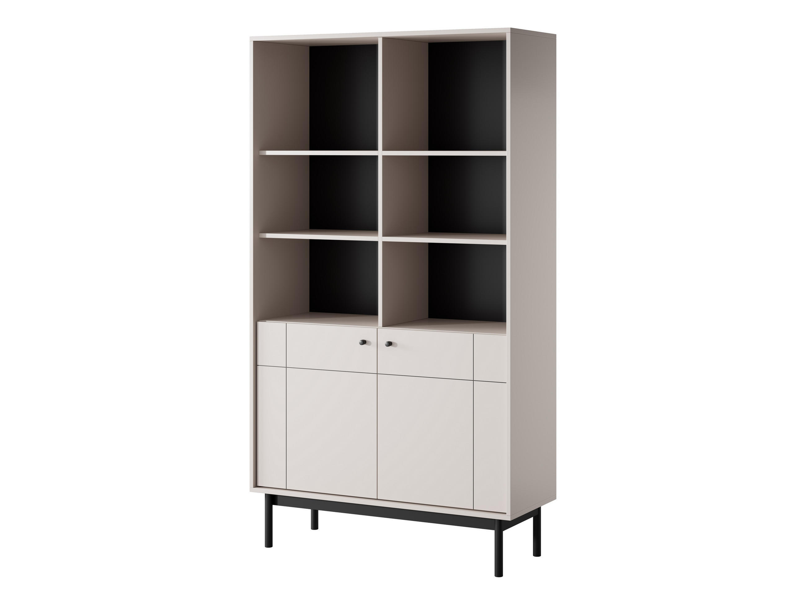 BÜCHERREGAL GIAPPONESE 104x39x185 cm, Regal Kaschmir - Kaschmir, Holzwerkstoff (104/185/39cm) - MASSENO