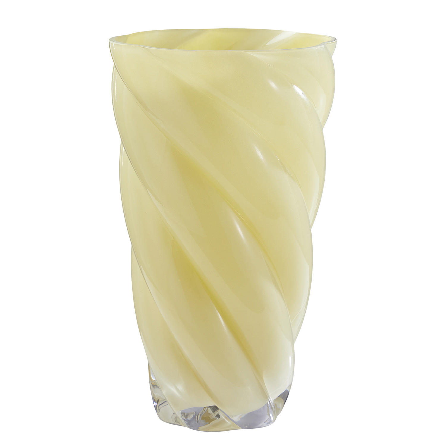 VASE Swirl 30 cm - Gelb, Glas (29cm) - Butlers