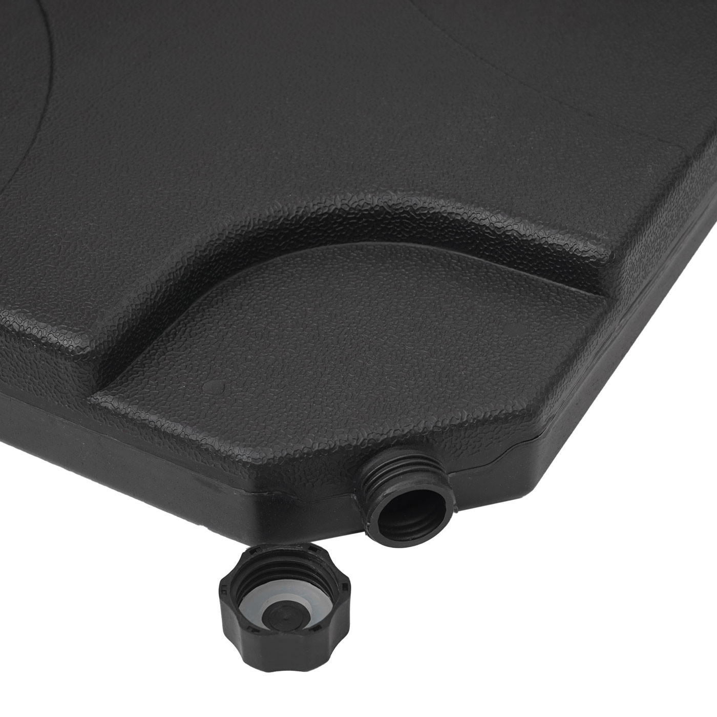 SONNENSCHIRMSTÄNDER Schwarz - Schwarz, Kunststoff (100/100cm) - MCW