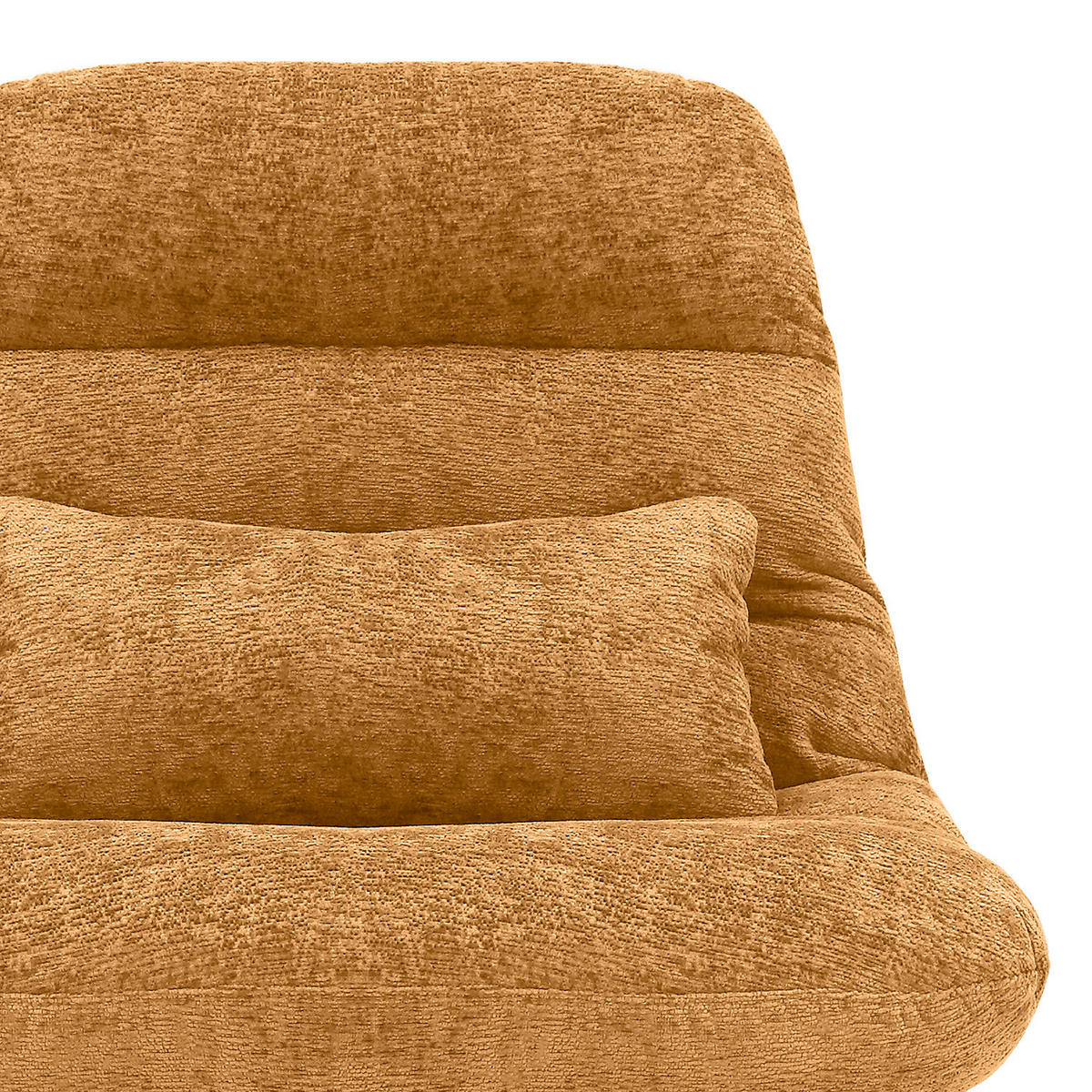 RELAXSESSEL - Chenille - Gelb/Schwarz, Textil/Metall (84/88/94cm) - home24