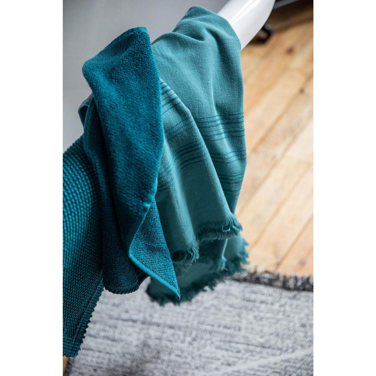 HAMAMTUCH Cancun blaßgrün 90 x 180 cm - Hellgrün, Textil (90/180cm) - Vivaraise