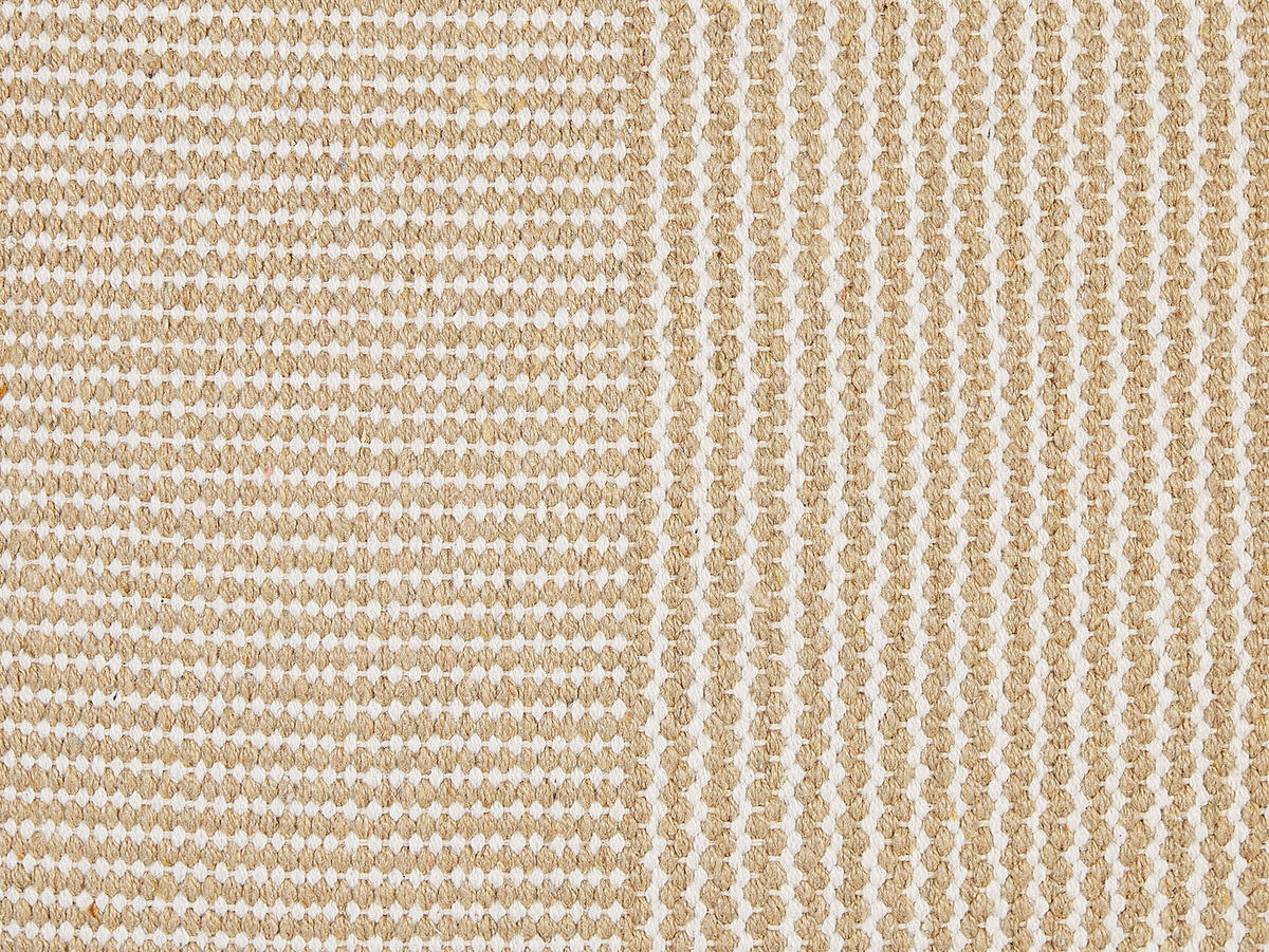 DEKOKISSEN Beige 45/45 cm Aralia - Beige, Naturmaterialen/Textil (45/45cm) - Beliani