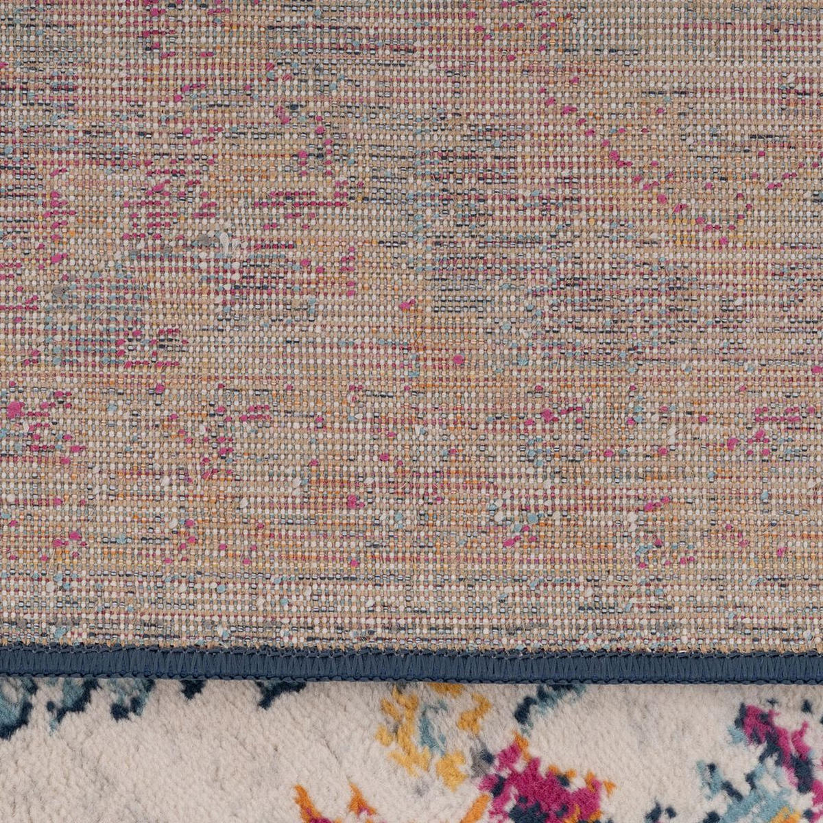 VINTAGE-TEPPICH Joyful Multi - Türkis, Textil (200/290cm) - Kukoon Rugs