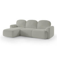 ECKSOFA Bulu Beige - Beige, Textil (260/95/163cm) - Pillovely