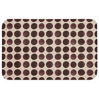 WC PŘEDLOŽKA Puntíky - Vzor - Hnědý 80x50 cm - bordeaux, textil/plast (80/1cm) - OnlyWow