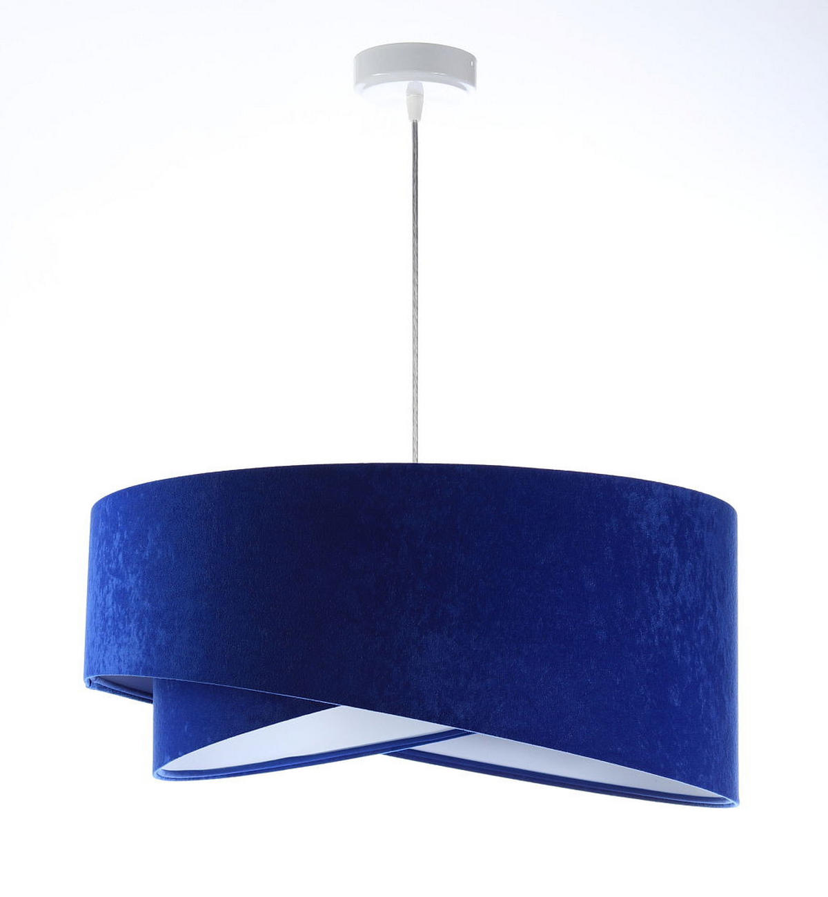 HÄNGELEUCHTE Blau 50/23 cm - Weiß, Kunststoff (50/1.3/23cm) - ONZENO