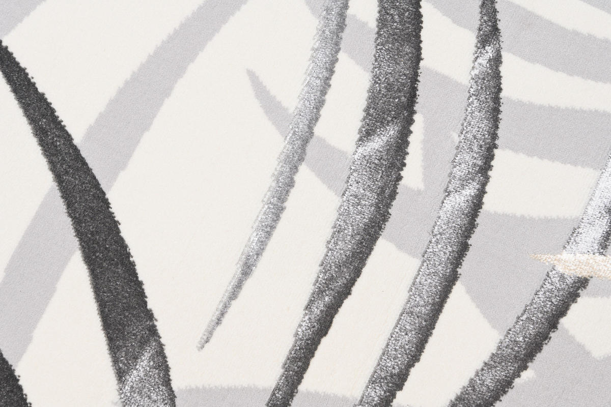 TEPPICH GOLDEN Creme Schwarz 160/230 cm - Creme/Schwarz, Kunststoff (160/230cm) - Tapiso