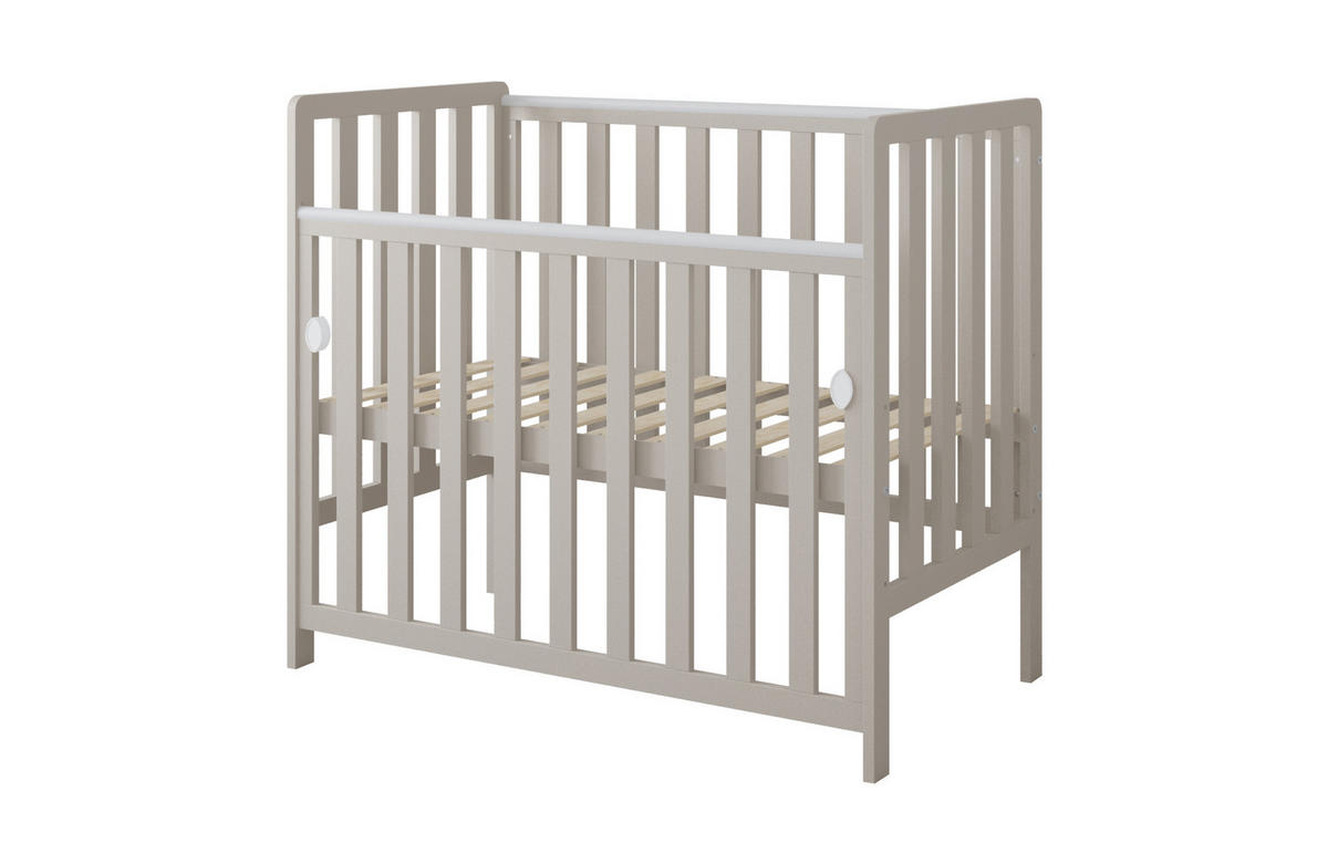 BEISTELLBETT Milo - Beige, Holz (50/100cm) - kiki design