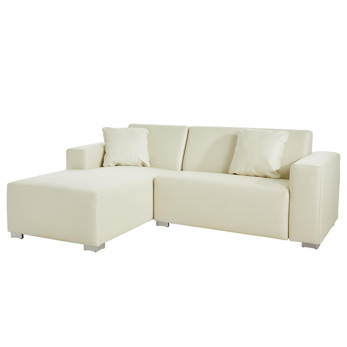 OUTDOOR-ECKSOFA - Creme - Creme, Textil/Metall - home24