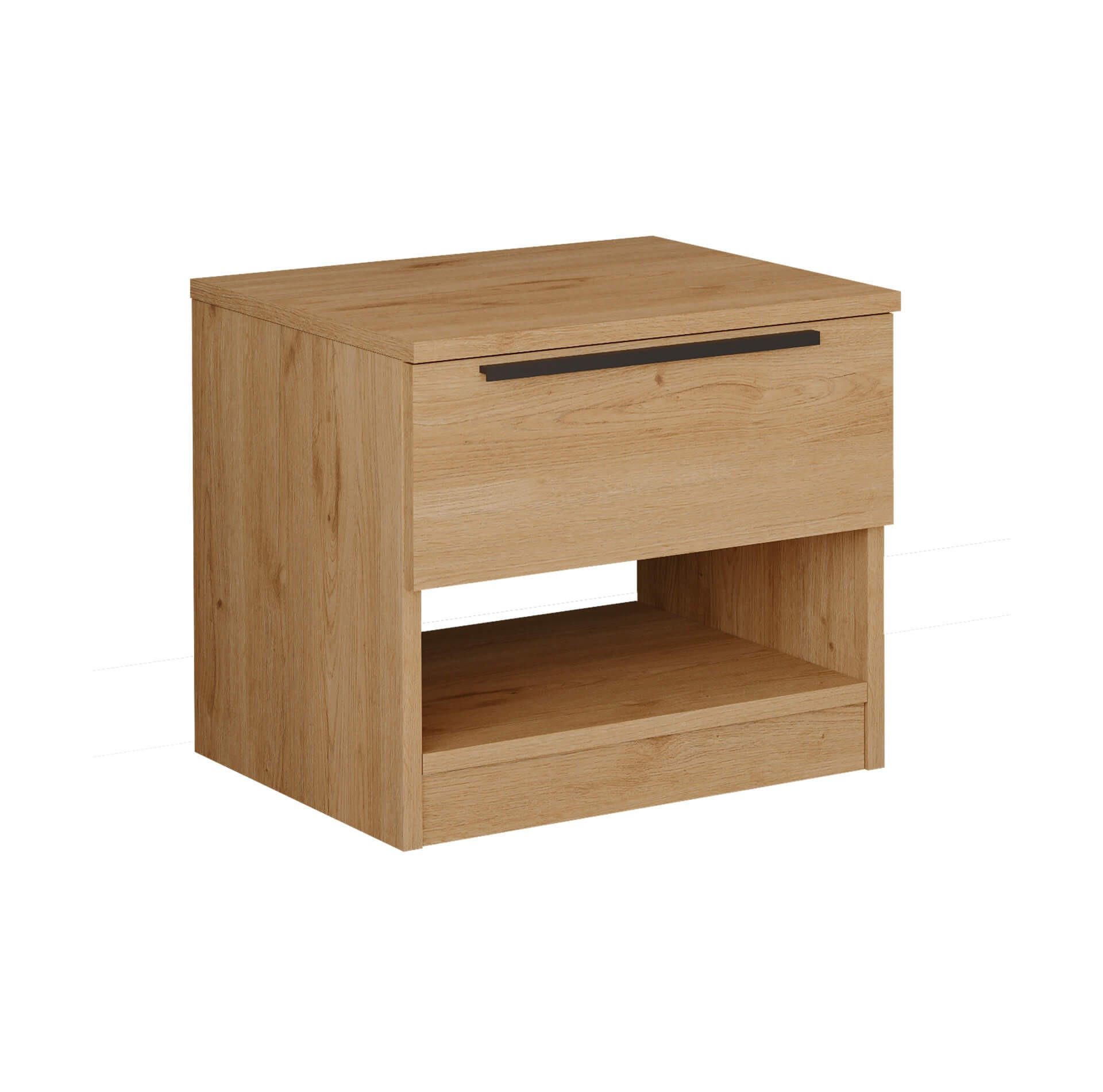NACHTTISCH 50/42,5/44,5 cm - Braun, Holz (50/44.5/42cm) - Mobili Rebecca