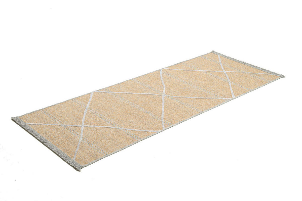 FLACHWEBTEPPICH Braderup 80x200 cm - Goldfarben, Textil (80/200cm) - Sansibar SYLT
