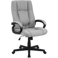 DREHSTUHL Stoff Grau - Schwarz/Grau, Kunststoff/Textil (66/106/70cm) - CLP