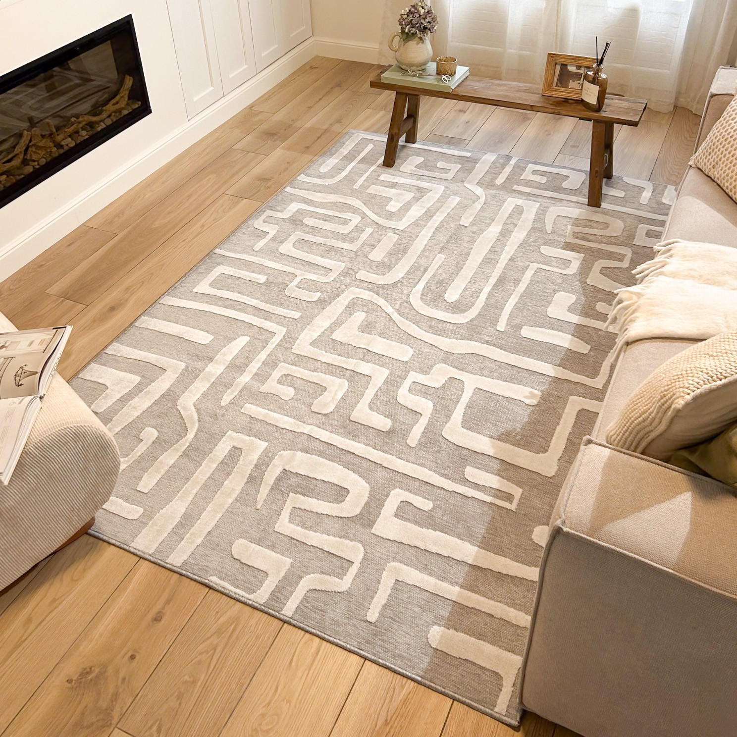 IN & OUTDOOR TEPPICH 266/380 cm GARDEN Grau - Grau, Textil (266/380cm) - Nazar Rugs
